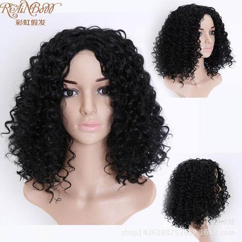 Synthetic Wig Afro hair wigs非洲蓬蓬头爆炸头假发女非洲小卷发
