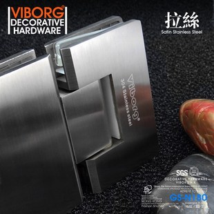 香港域堡 N1度 精铸30不锈钢浴室夹淋浴房合页玻璃门铰链GS