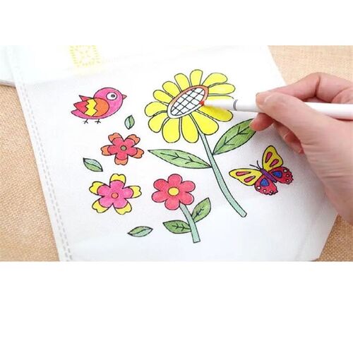 1-10pcs Sets DIY Graffiti Bag with Markers Handmade Painting