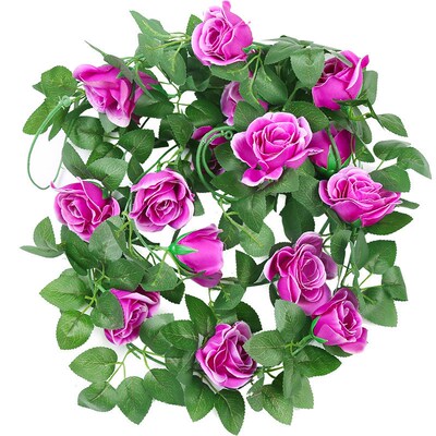 Simulated rose artificial flower vine vine wall decoration