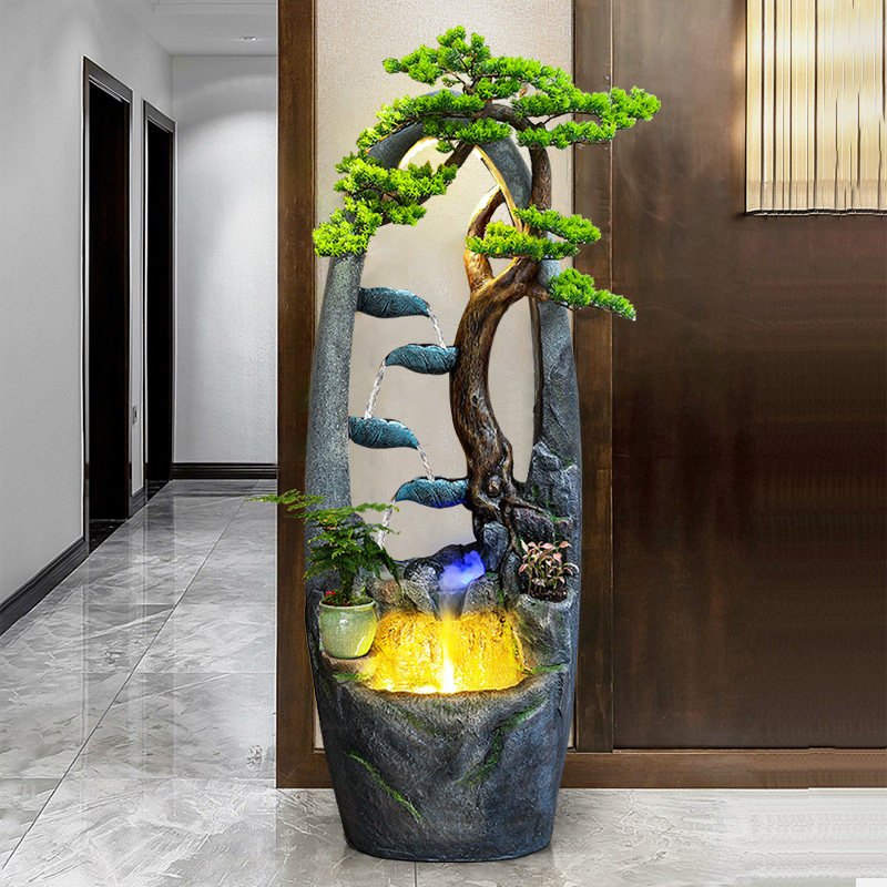 客厅中式流水喷泉摆件室内循环水生财装饰落地假山鱼缸景观加湿器,家居饰品,装饰摆件,淘宝优惠券,粉丝福利购,淘宝优惠卷