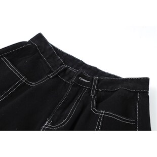 Baggy Vintage Sreetwear Pants Waist Cargo Women Jeans High