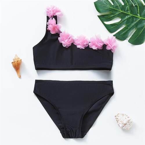 2021 New Two Piece Tankini Suits for Girls Swimsuit Children