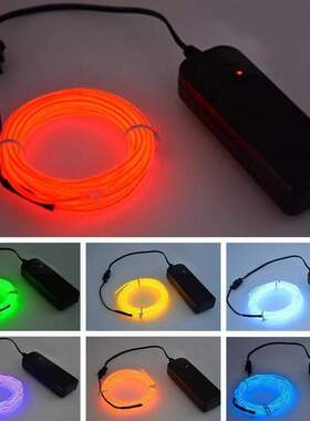 1 2 3 5M Flexible Led Neon Light Glow EL Wire Rope Tube Cabl