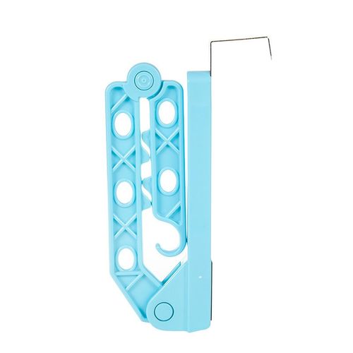 旅行折叠衣架学生宿舍门后框晾衣杆挂衣架子5孔折叠衣架挂钩室内