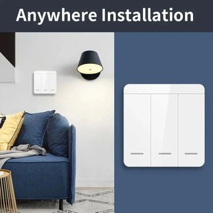 86 Wireless Smart RF 433Mhz Wall Panel with Remote Control 1
