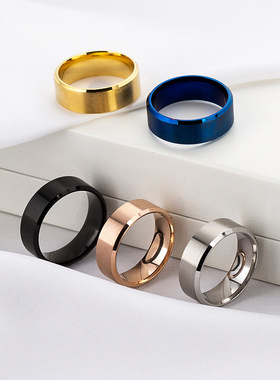 Fashion Charm Jewelry ring men stainless steel Black Rings