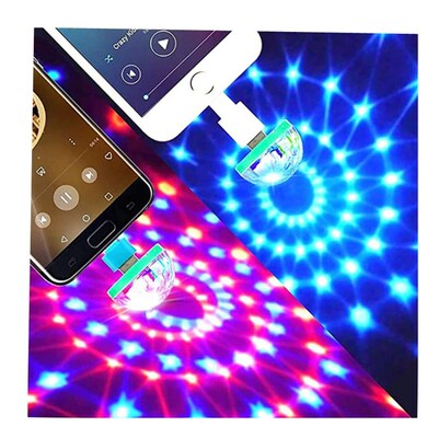 USB Mini LED Disco DJ Stage Light Portable Family Party Ball