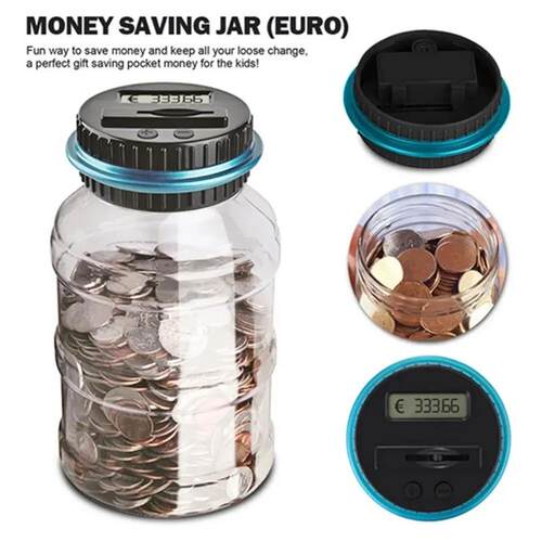 Electronic Piggy Bank Counter Coin Digital LCD Counting Coin