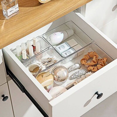 Acrylic Organizer Drawer Storage Box Makeup Organizer Clear