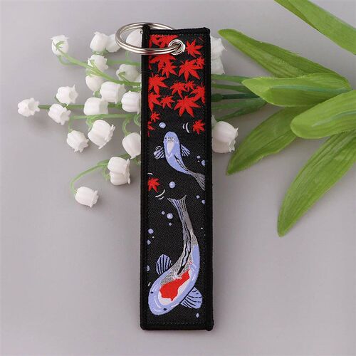 Japanese Key Tag Good Luck Keychains for Car Motorcycles Key