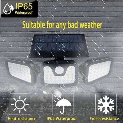 Solar Lights Outdoor Motion Sensor Human Induction Adjustabl