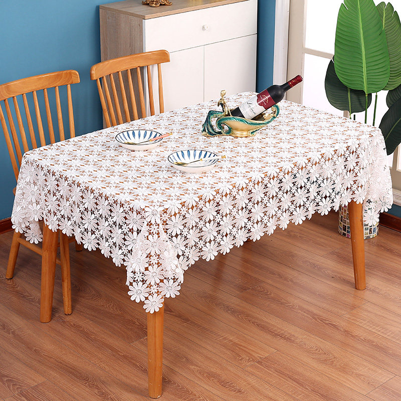 田园复古镂空白桌布蕾丝圆桌布长方形餐桌布茶几台布柜子盖巾家用,居家布艺,桌布,淘宝优惠券,粉丝福利购,淘宝优惠卷