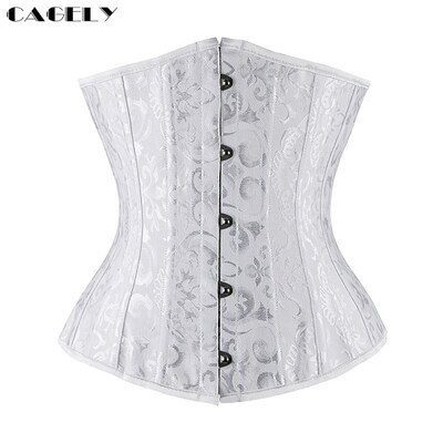 26 Spiral Steel Boned Corset Waist Trainer Cincher Bustier T