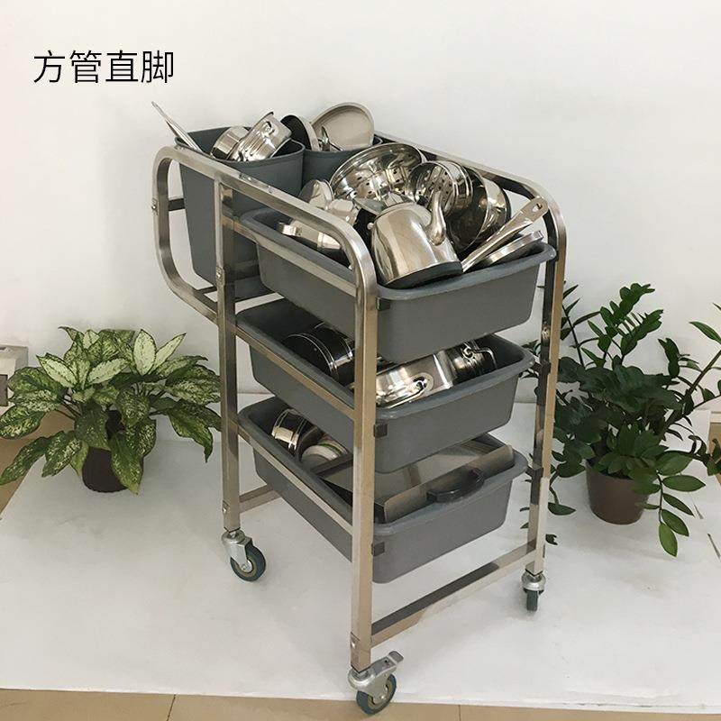 不锈钢拆装式方管直脚五斗收集车餐盘碗碟收集车收纳车餐厅手推车,厨房电器,其他商用厨电,淘宝优惠券,粉丝福利购,淘宝优惠卷