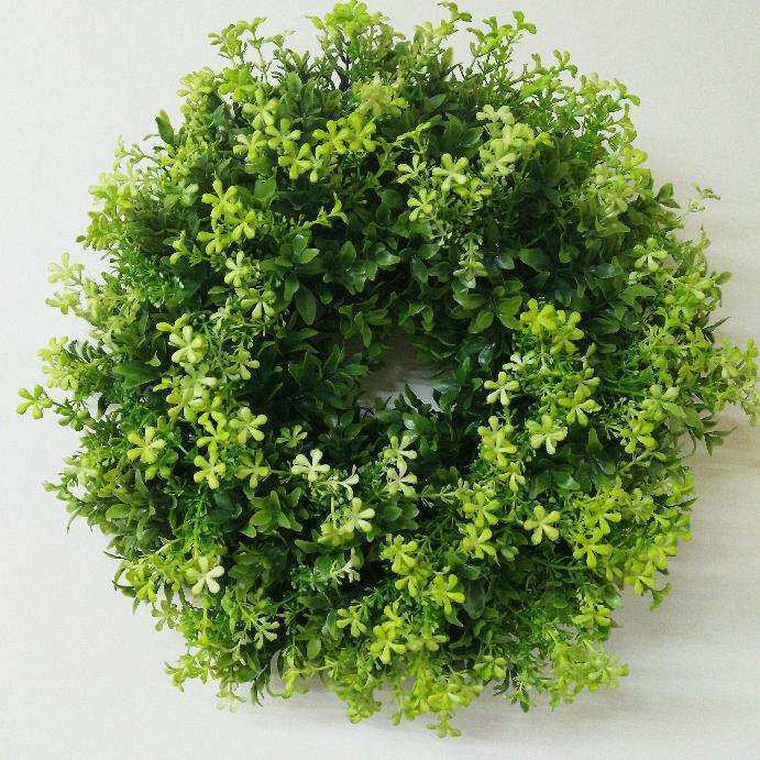 圣诞仿真植物小壁挂花环仿真小草壁挂花环 家装家饰 网红小店装饰