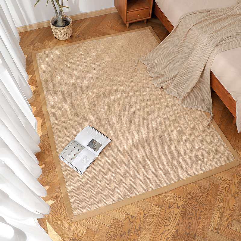 民宿酒店剑麻地毯亚麻黄麻草编地毯剑麻地垫新中式客厅茶几进门垫,3C数码配件,其它配件,淘宝优惠券,粉丝福利购,淘宝优惠卷