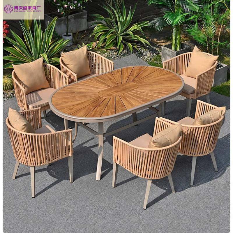 阳台院子花园藤编椅直销户外庭院桌椅室外休闲塑木餐桌椅组合露天,基础建材,塑木,淘宝优惠券,粉丝福利购,淘宝优惠卷