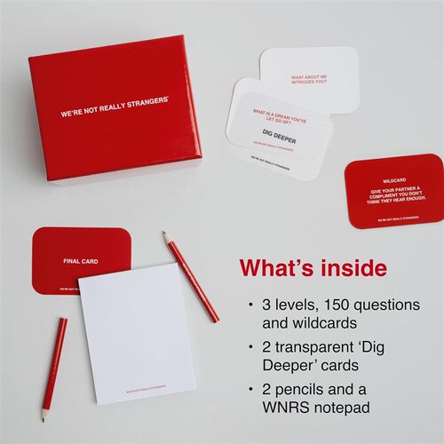 WERE NOT REALLY STRANGERS Card Game -150 Conversation Cards