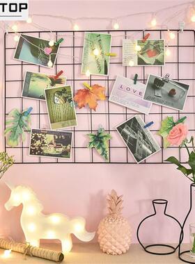 grid photo wall shelving room dormitory bedroom decoration