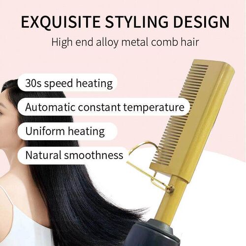In 1 Electric Pressing Comb Anti-Scalding Hair Iron Straig