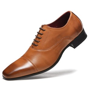 Business PU Leather Lace-up Footwear Formal Shoes For Men