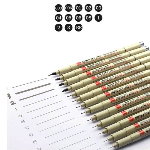 1 Pcs Pigment Liner Pigma Neelde Pen Micron Marker Pen 005 0