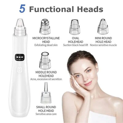 Electrc Blackhead Remover 3 Sucton Mode Face Cleansng Beauty
