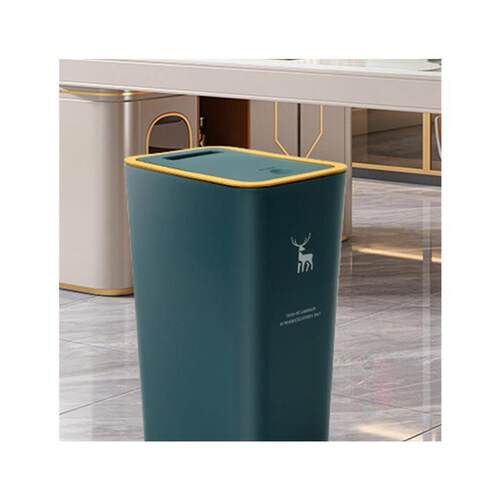 Rubbish Can Kitchen Toilet Trash with Press Lid Garbage Bin