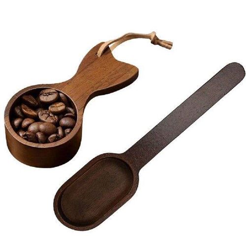 Fishtail Design Wooden Coffee Spoon Short/Long Handled with