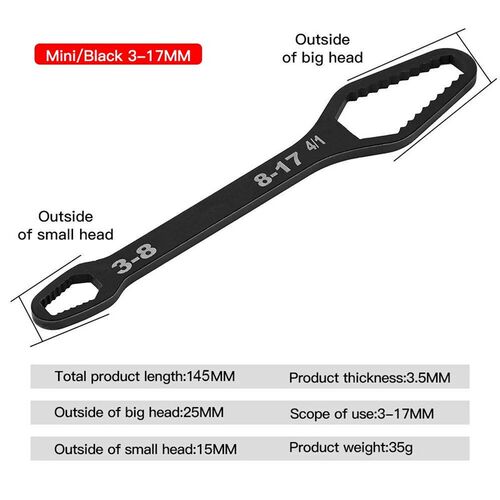 3-17mm8-22mm Universal Torx Wrench Adjustable Multifunction