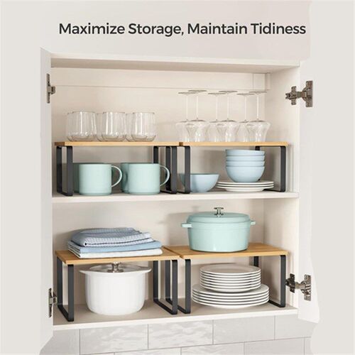 Cabinet Organizer Shelf Kitchen Counter Shelves   Storage
