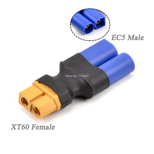 Adapter EC5 / EC3 to XT60 T Deans  /  Connectors  RC Lipo Ba