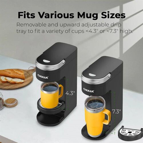 Slim Single Serve Coffee Maker for K Pods, One Cup Coffee Ma