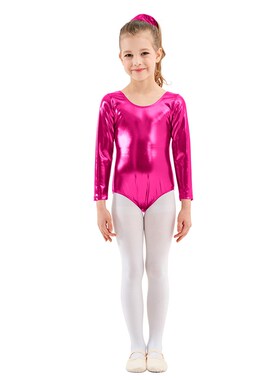 AOYLISEY Ballet DanceShinny Metallic Leotards for Girls Gymn