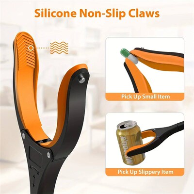 Garbage Picker Gripper With 360  Rotating Clip, 32 Inch Li