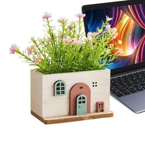 Faux Potted Plants Indoor Artificial House-Style Flowerpot
