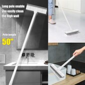 Cleaning Brush Bathroom Kitchen Handle Floor Long Scrub