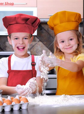 Children Front Pocket Bib Apron Kid Boys Girls Apron Kitchen