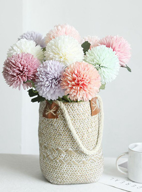 3/5pcs Silk Dandelion Flower Ball Bouquet Fake Artificial Fl