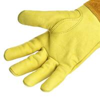 Long Sleeve Leather Thorn Resistant Gardening Gloves thumbnail 2
