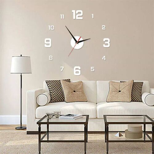 Simple  Modern Design Digital DIY Clock Silent Wall Clock Ro
