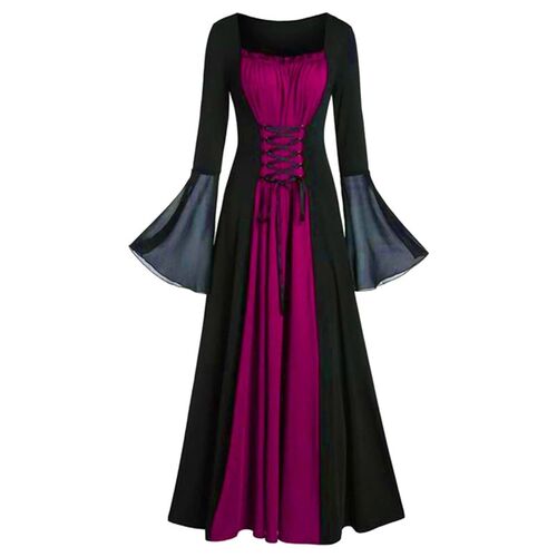 Halloween Medieval Renaissance Vampire Dress for Women Vinta