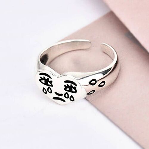Creative Cry Face Rings for Women New rendy Fashion Female R