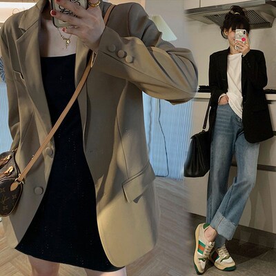 White Chic Short Blazer for Petite Women 2025 SpringFall