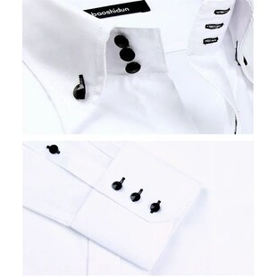 Premium Men Wrinkle Resi for iron Shirts White Quality Non