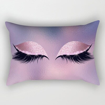 Personalized Pattern Eyelash Pillow Case Fashion Sleep Waist