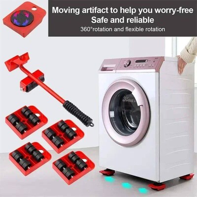 5Pcs/set Furniture Mover Tool Set Heavy Stuffs Moving Roller