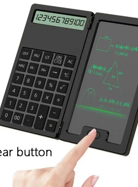 Foldable Mini Calculator with Tablet 2in1 12 Digits Scientif