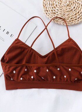 Women Sexy Top Backless Sports Bralette V Neck Brassiere Sea